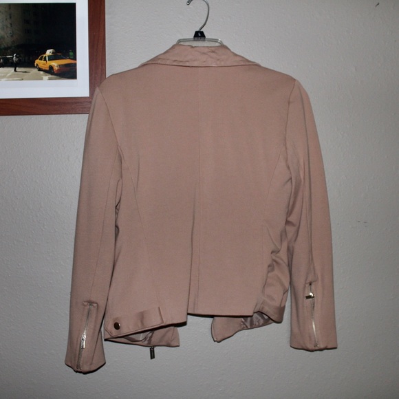 Harve Bernard Dusty Pink Moto Jacket - Picture 3 of 5